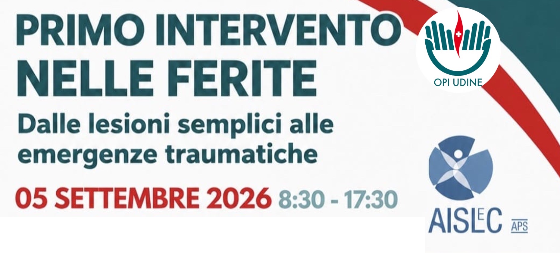 Clicca per accedere all'articolo Evento ECM: PRIMO INTERVENTO NELLE FERITE