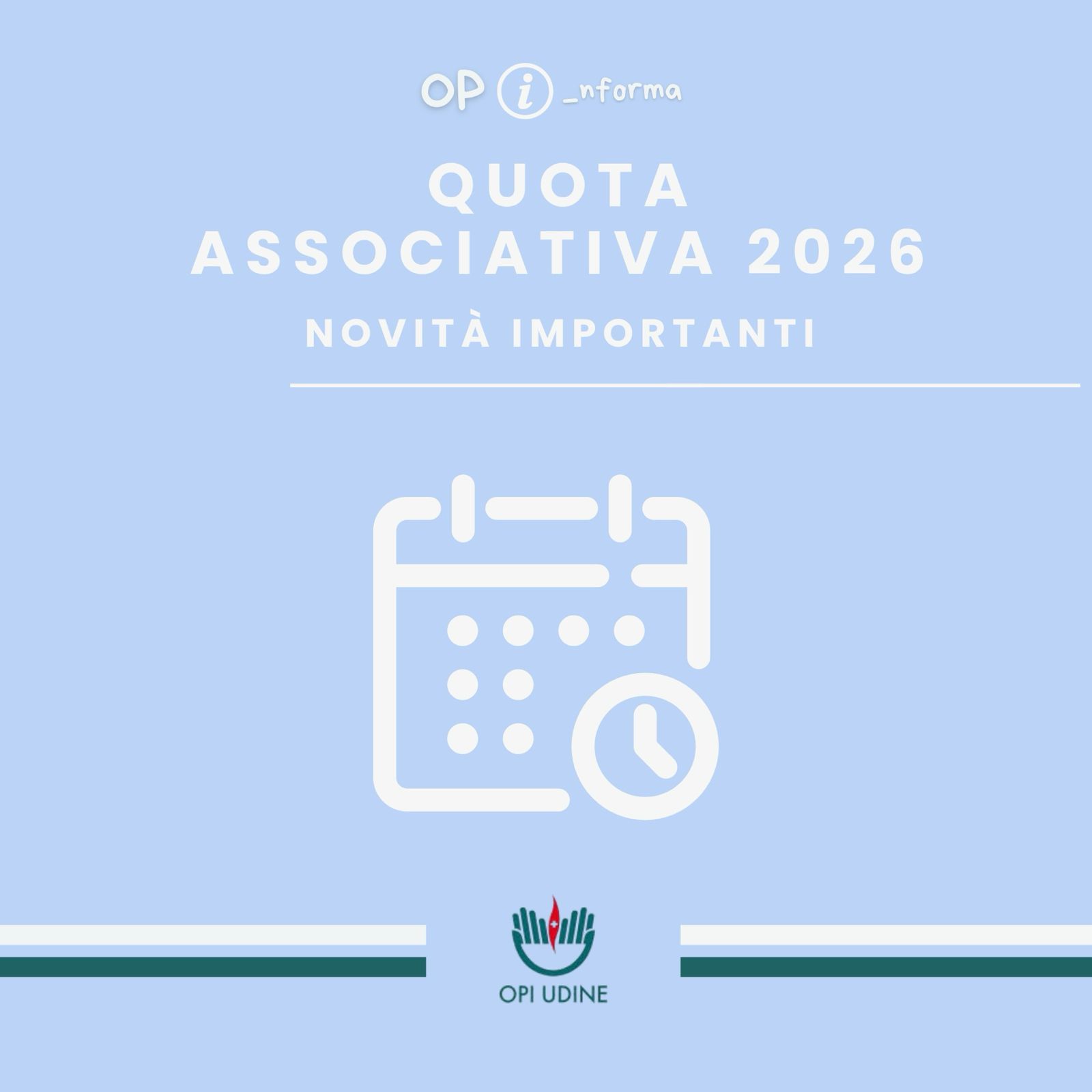 Avviso quota associativa 2026